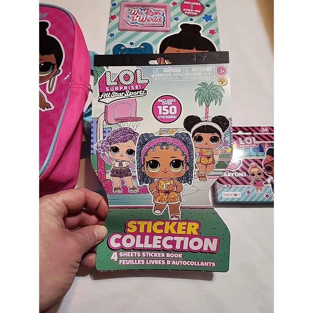 L.O.L Surprise Backpack with Coloring & Activity Book Crayons Stickers